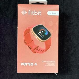 Fitbit Versa 4 Smartwatch - Vibrant Red